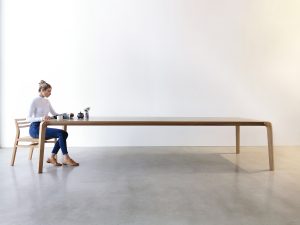 Araluen Dining Table. 3500 x 1100 x 740mm, American Oak with a Hard wax/Oil finish